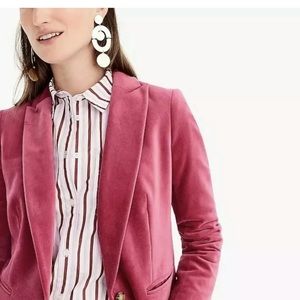 J Crew Parke Velvet Blazer Jacket 4P Style J8978
